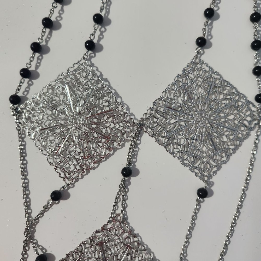 Sharon 60s Inspired replica Statement Lariat Necklace. Rare find. - Picture 8 of 14